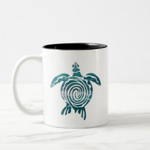 Meeresschildkröte Rette die Schildkröte Zweifarbige Tasse