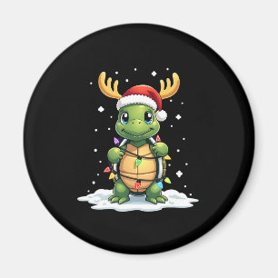 Meeresschildkröte Santa Weihnachtsbeleuchtung Süße Magnet