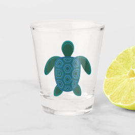 Meeresschildkröte Schnapsglas