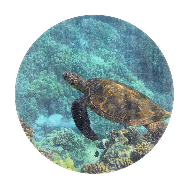 Meeresschildkröte Schneidebrett (Vorderseite)