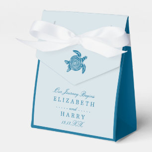 Meeresschildkröte, Sea Blue Beach Hochzeit Geschenkschachtel