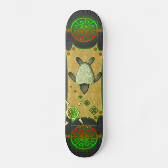 Meeresschildkröte-Skateboard Skateboard (Vorderseite)