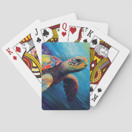 Meeresschildkröte Spielkarten