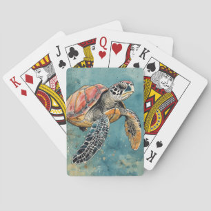 Meeresschildkröte Spielkarten
