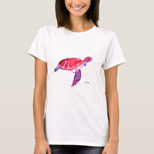 Meeresschildkröte Strandurlaub Florida Ozean Koral T-Shirt