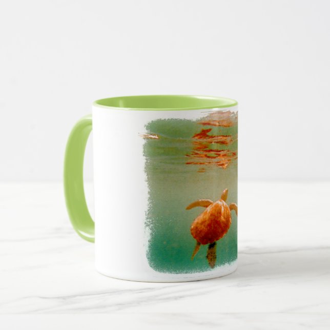 Meeresschildkröte Tasse (Vorderseite Links)