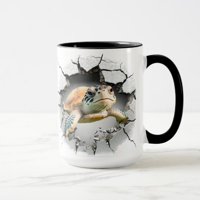 Meeresschildkröte Tasse (Rechts)