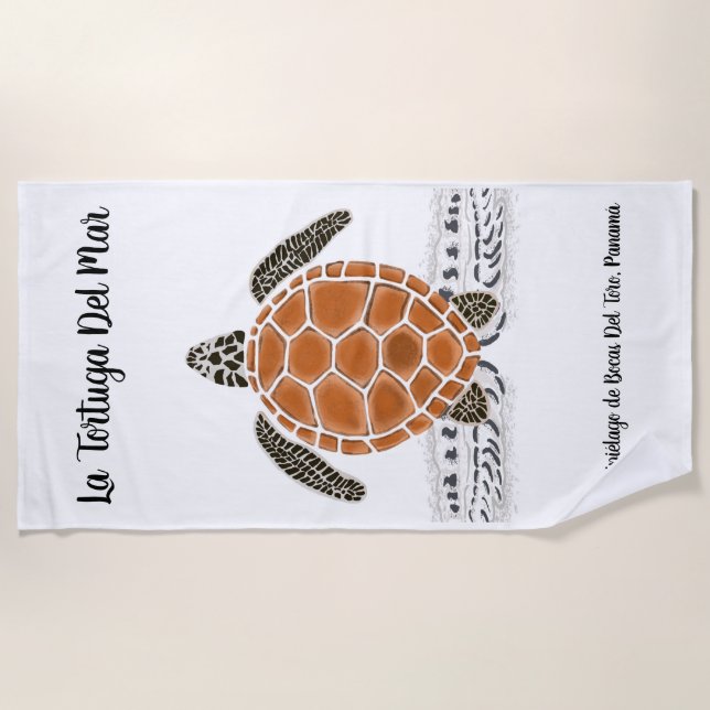Meeresschildkröte-Tuch-La Tortuga Del Mar Strandtuch (Vorderseite)