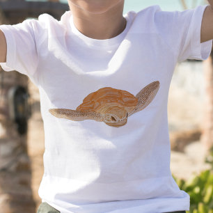 Meeresschildkröte unter Wasser - transparent. T-Shirt