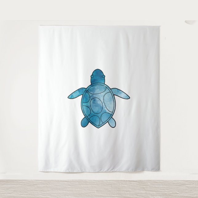 Meeresschildkröte Wandteppich (Vorderseite)