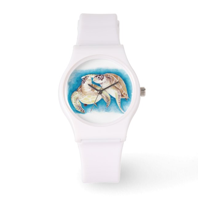 Meeresschildkröten Armbanduhr (Vorderseite)