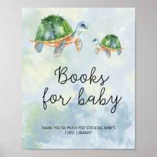 Meeresschildkröten - Bücher für Kinderposter Poster
