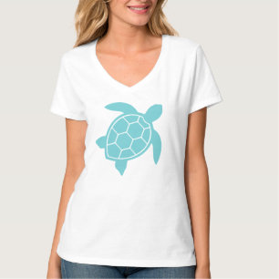 Meeresschildkröten-Design im Meeresblau T-Shirt