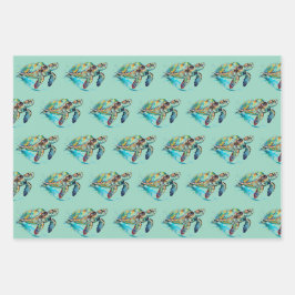 Meeresschildkröten Design Wrapping Paper Sets Geschenkpapier Set