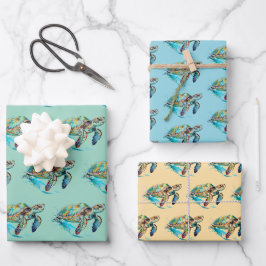 Meeresschildkröten Design Wrapping Paper Sets Geschenkpapier Set