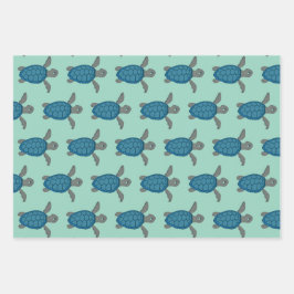 Meeresschildkröten Design Wrapping Paper Sets Geschenkpapier Set