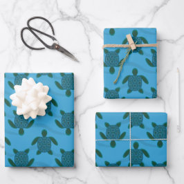 Meeresschildkröten Geschenkpapier Set