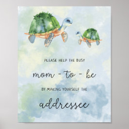 Meeresschildkröten - Helfen Sie bei der Mama Poster
