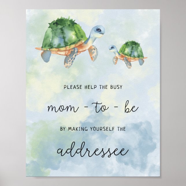Meeresschildkröten - Helfen Sie bei der Mama Poster (Vorne)