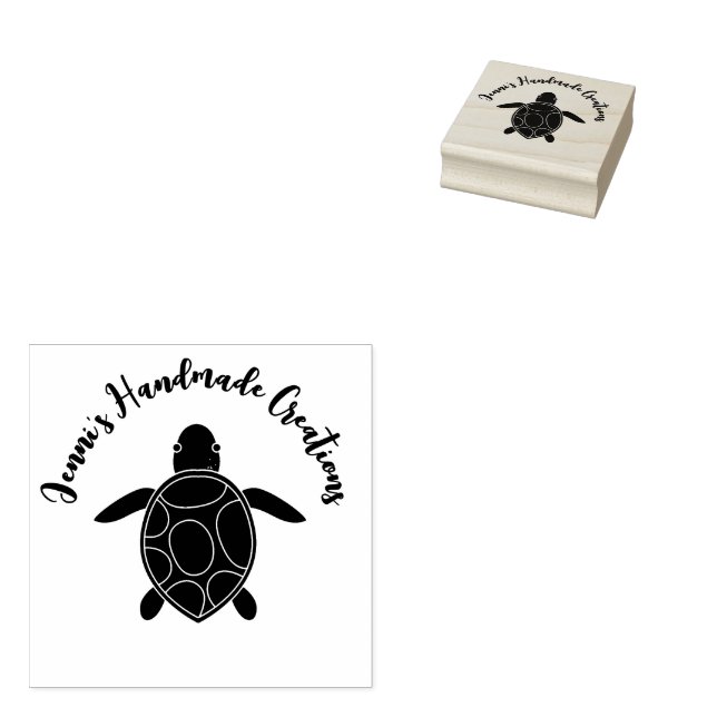 Meeresschildkröten, hergestellt durch Briefmarke Gummistempel (Stempel)