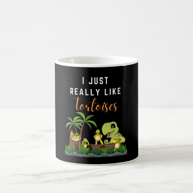 Meeresschildkröten Ich mag Schildkröten T Kaffeetasse (Mittel)