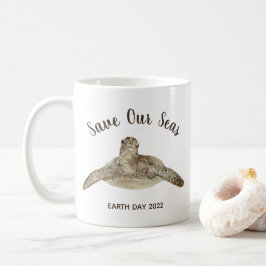 Meeresschildkröten-Illustration Benutzerdefinierte Kaffeetasse