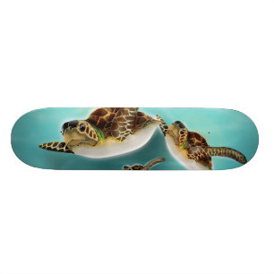 Meeresschildkröten-Illustration Skateboard
