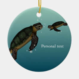 Meeresschildkröten Keramikornament