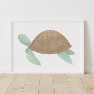 Meeresschildkröten Kinderzimmer-Dekoration Poster