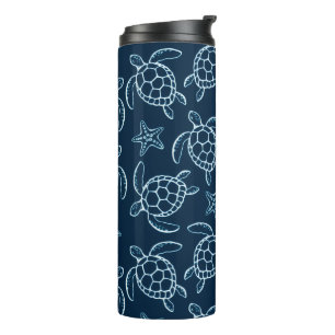 Meeresschildkröten-Kunst-Design-Becher Thermosbecher