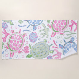 Meeresschildkröten Küstenmeer Strandtuch