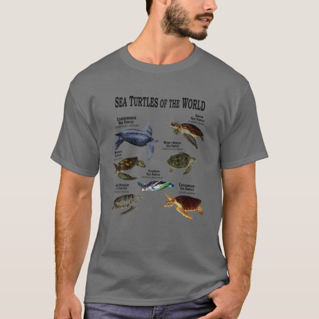Meeresschildkröten-Liebhaber T-Shirt (Vorderseite)