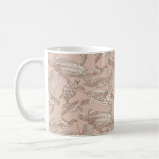 Meeresschildkröten-Mousse Kaffeetasse