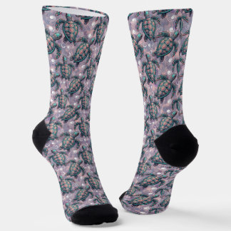 Meeresschildkröten-Ozeanmuster Socken