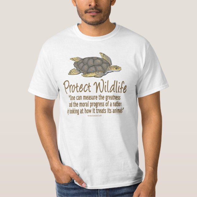 Meeresschildkröten schützen T-Shirt (Vorderseite)