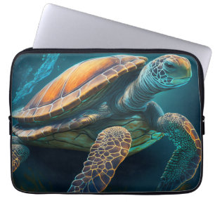 Meeresschildkröten Schwimmen im Ozean Laptopschutzhülle