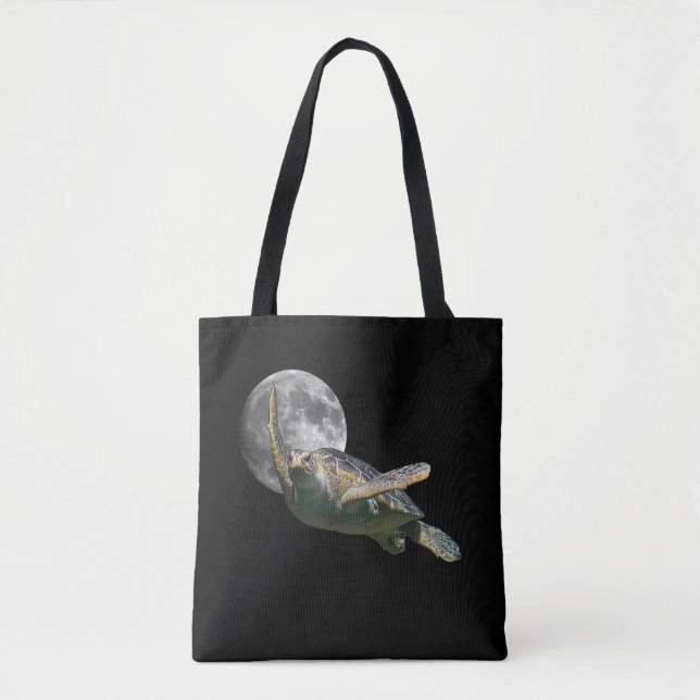 Meeresschildkröten schwimmen im Weltraum Premium Tasche (Vorderseite)