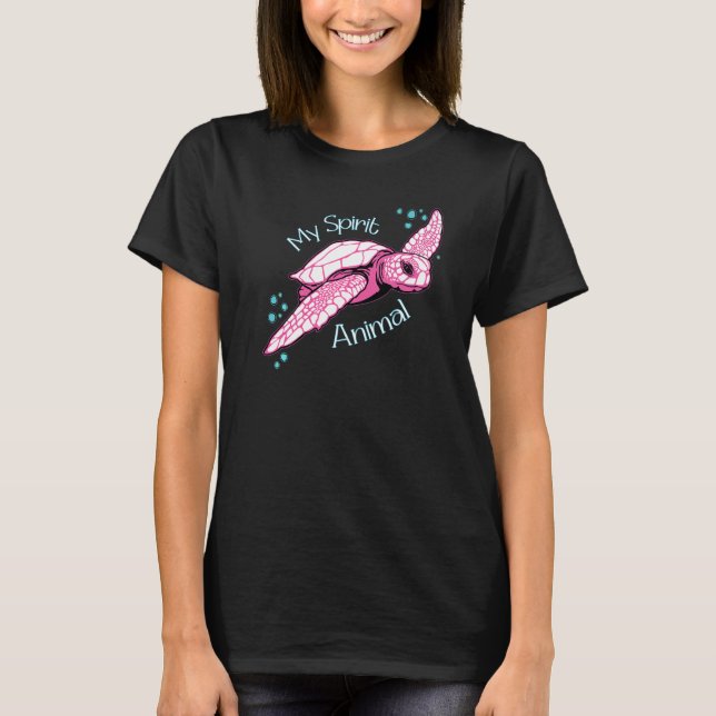 Meeresschildkröten sind mein Geist T-Shirt (Vorderseite)