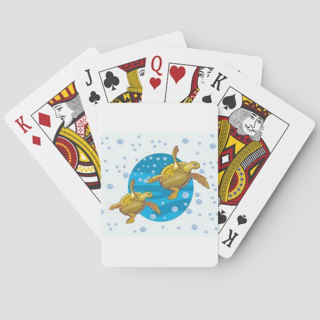 Meeresschildkröten Spielkarten (Rückseite)