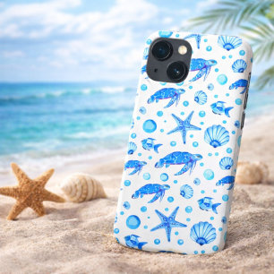 Meeresschildkröten und Muscheln - Design inspirier Case-Mate iPhone Hülle