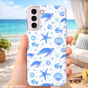 Meeresschildkröten und Muscheln - Ocean-Inspiriert Samsung Galaxy Hülle