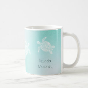 Meeresschildkröten Weiß Türkis Persönlich Kaffeetasse
