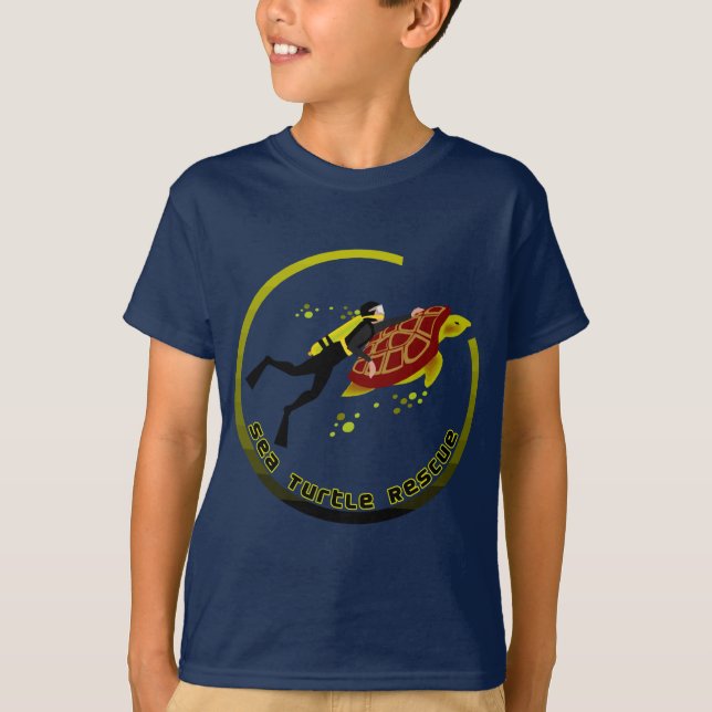 Meeresschildkrötenrettung T-Shirt (Vorderseite)