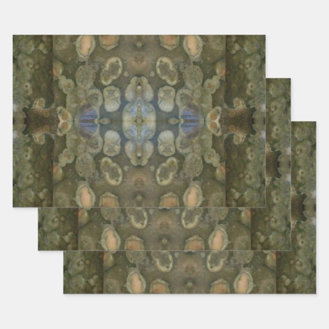 Meeressediment Gemstone Boxed Muster Geschenkpapier Set (Set)