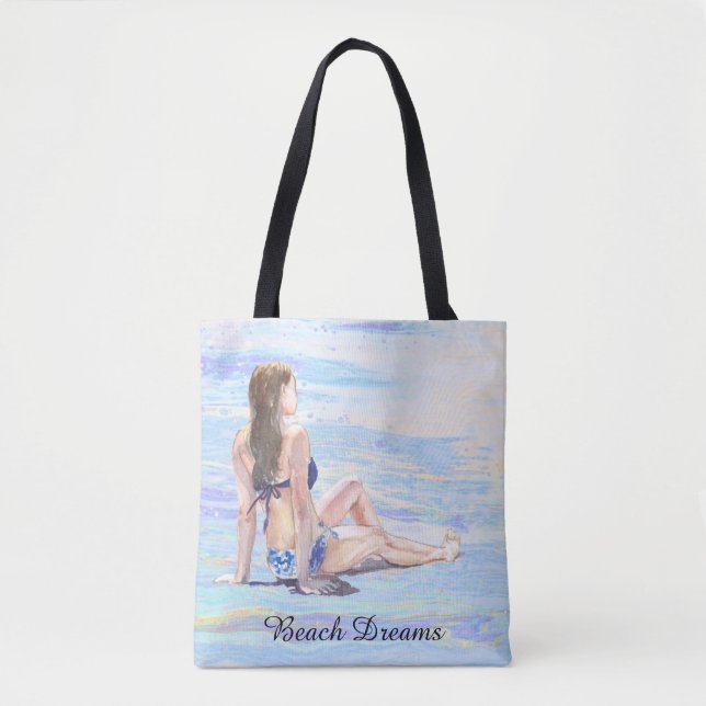 *~* Meeresstrand Frauen Sonnenbad AR29 Tasche (Vorderseite)