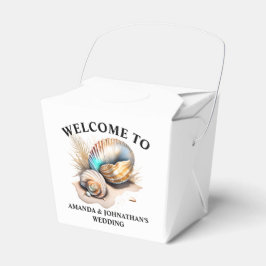 Meeresstrand-Muscheln 3D strahlend elegant chic Geschenkschachtel