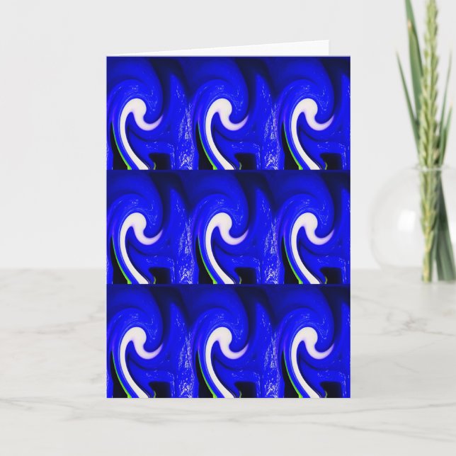 Meeresströmungen Feiertagskarte (Vorderseite)