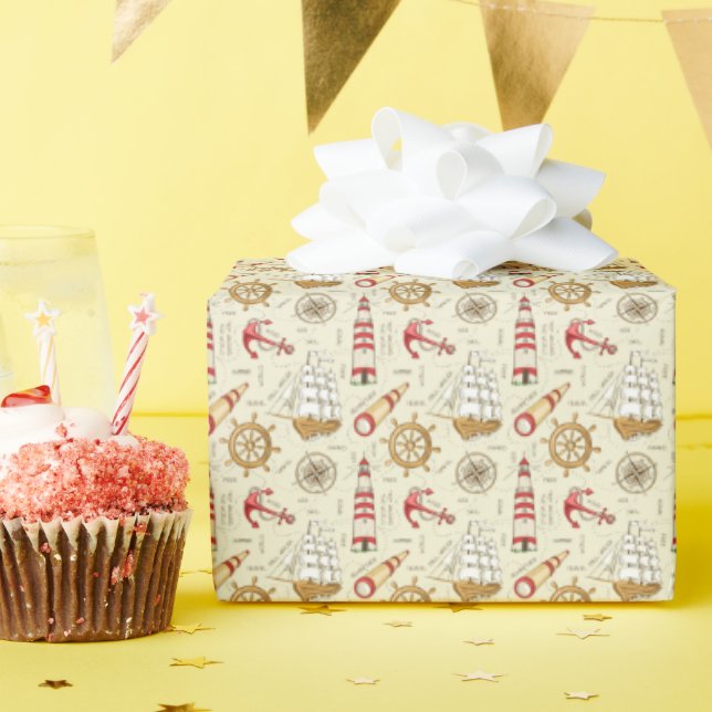 Meeresszene Geschenkpapier (Geburtstagsparty)