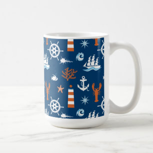 Meeresthema Muster 1 Kaffeetasse