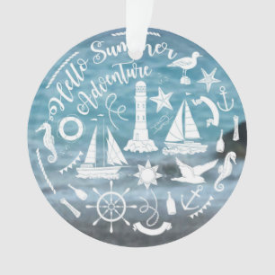 Meeresthema Sommerabenteuer Nautic Elements Ornament
